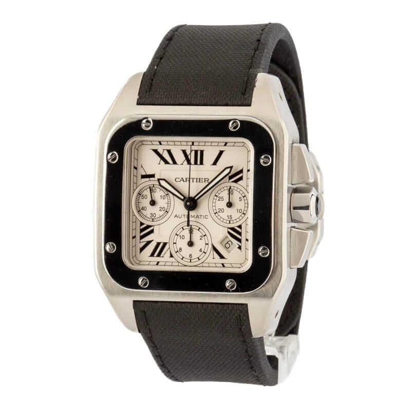 Cartier Santos 100 W20090X8 Silver Dial Replica