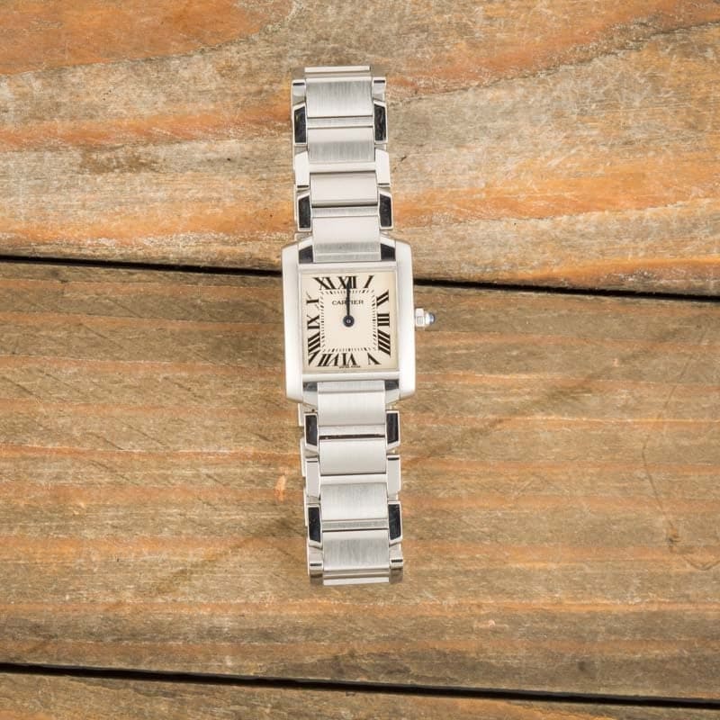 Cartier Tank Francaise W51008Q3 Silver Gray Dial Replica