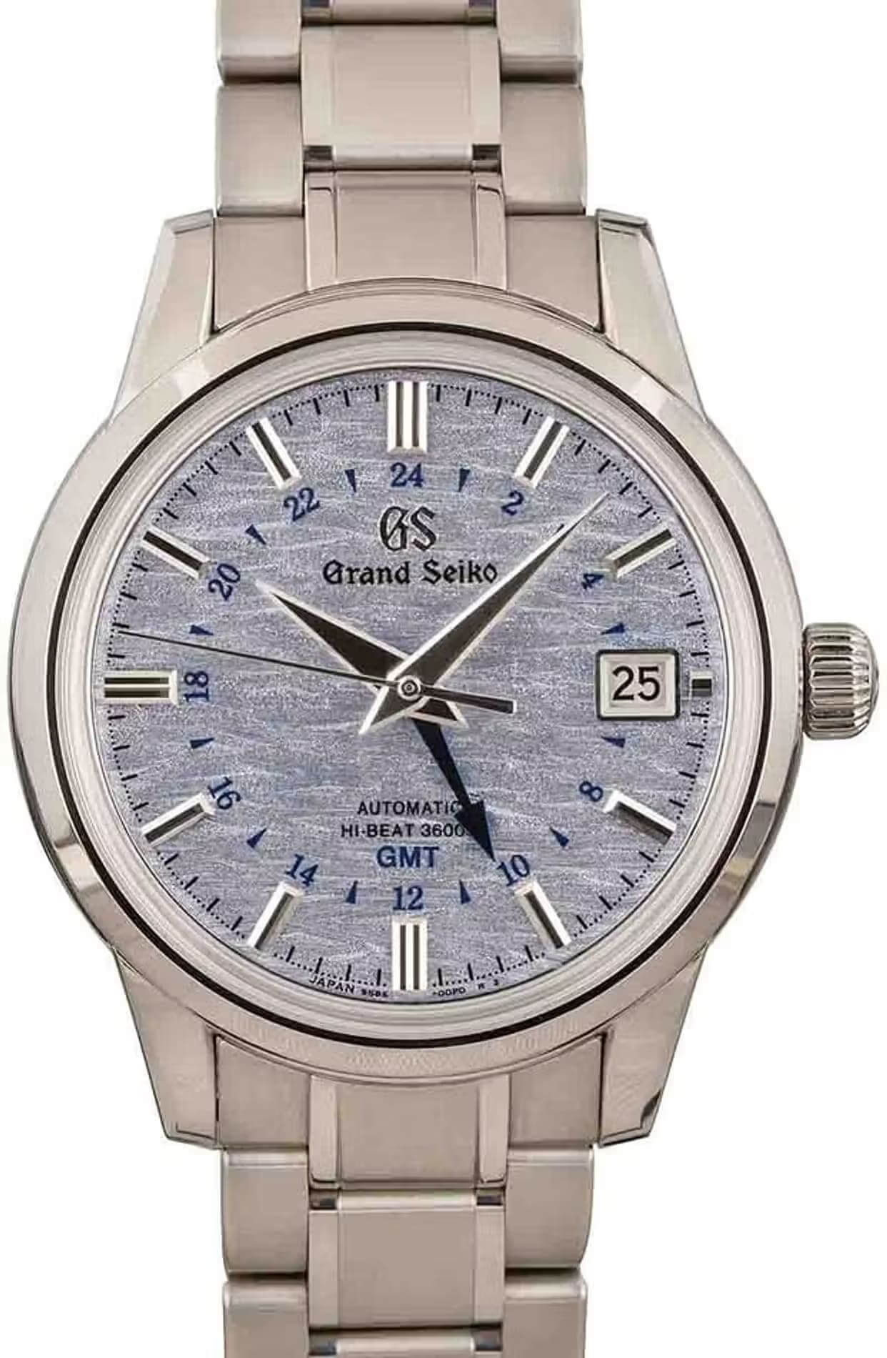 Grand Seiko Stainless Steel Elegance Hi-Beat 36000 GMT SBGJ249 Blue (Shōsho - Summer Breeze) Dial Replica