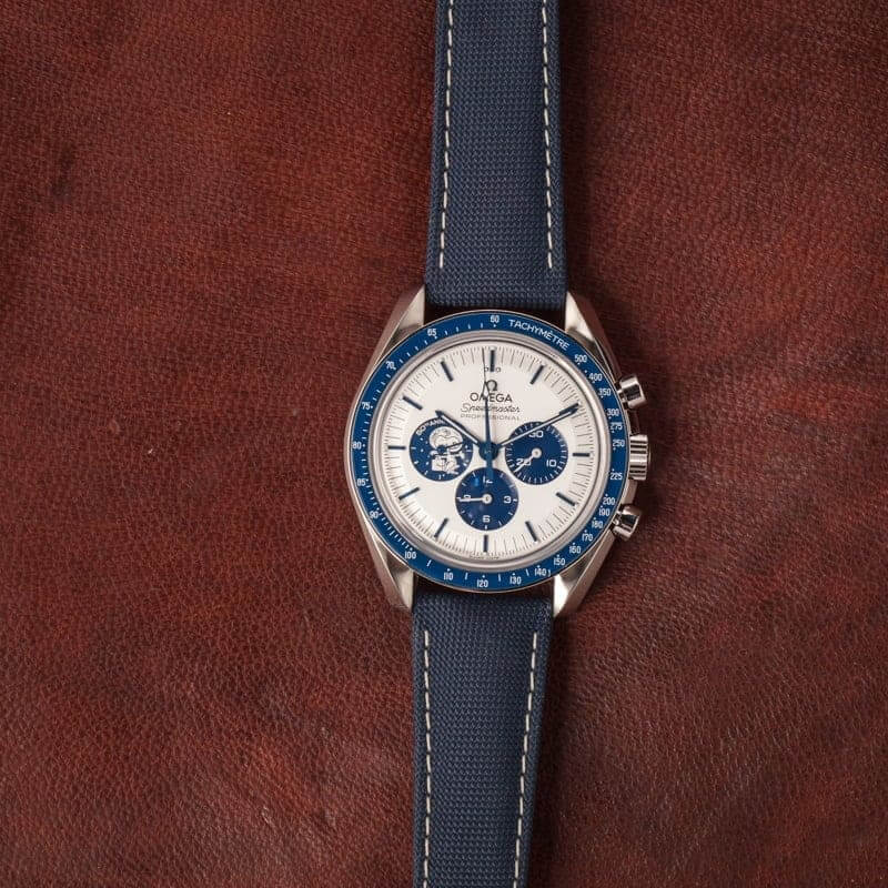 Omega Speedmaster Anniversary Series Silver Snoopy Award Blue&White Dial Replica