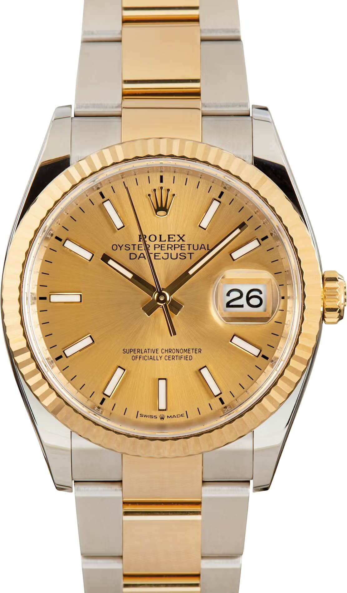 Rolex Datejust 126233 Champagne Index Dial Replica