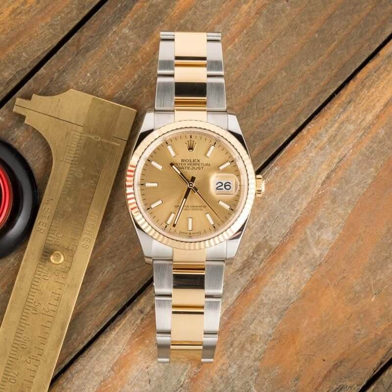 Rolex Datejust 126233 Champagne Index Dial Replica