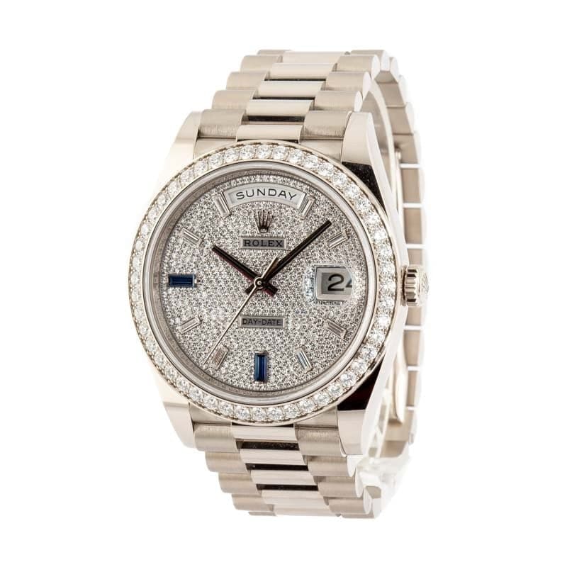 Rolex Day-Date 40 228349 White Gold Dials Replica