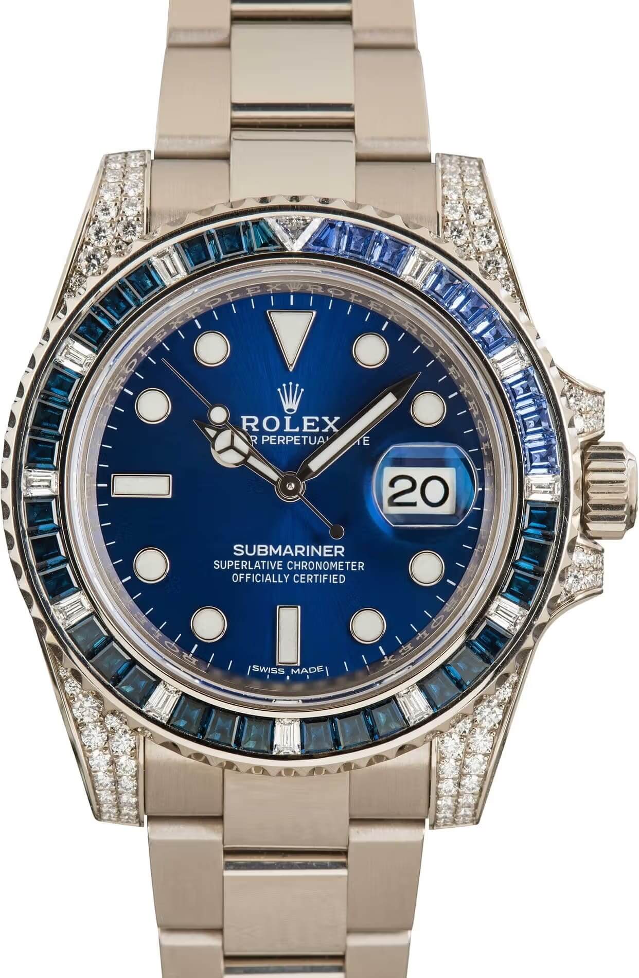 Rolex Submariner Date 116659 Sapphire & Diamond Bezel Blue Dial Replica