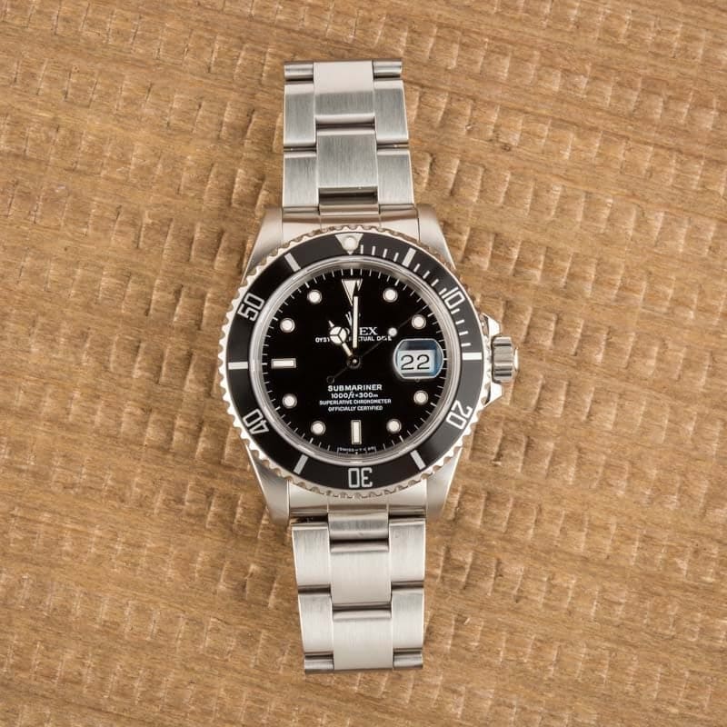 Rolex Submariner 16610 Black Dial Replica