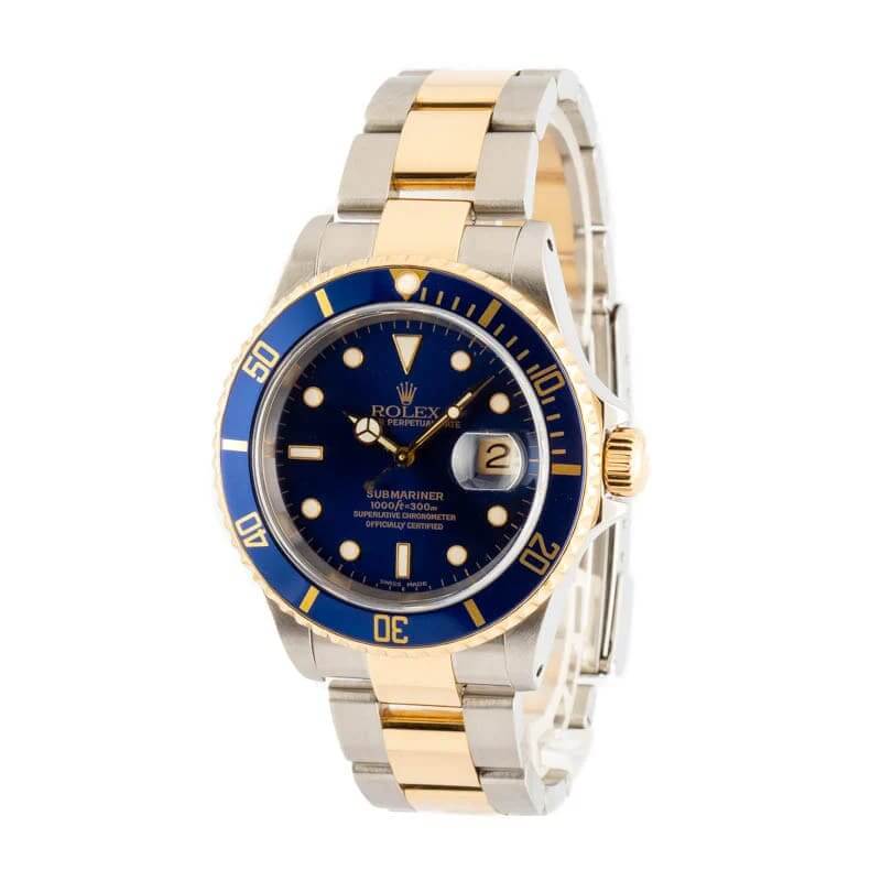 Rolex Submariner 16613 Two Tone Blue Dial Replica