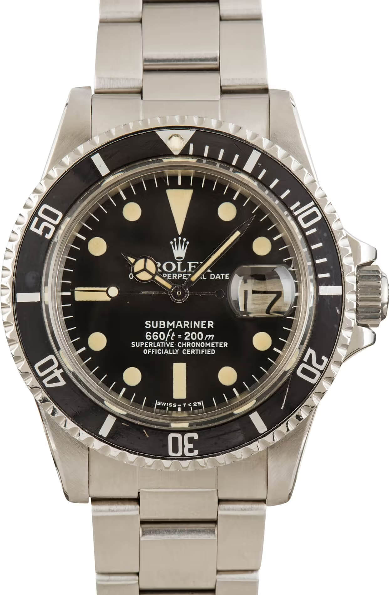 Rolex Submariner 1680 Stainless Oyster Black-Red Text Dial Replica