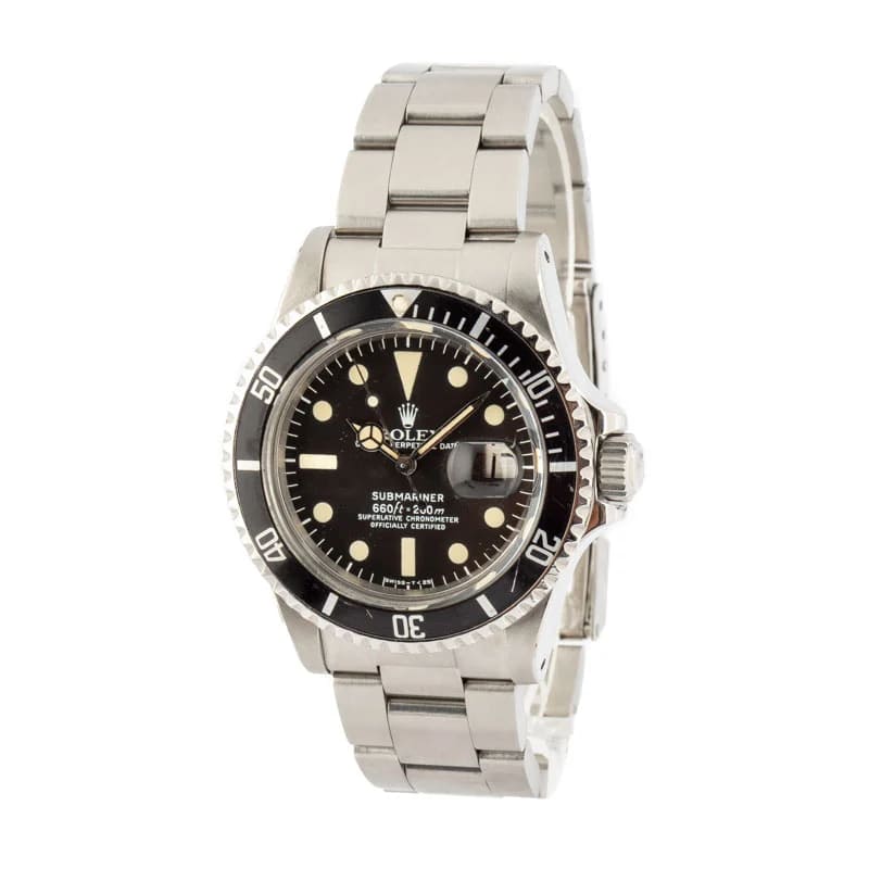 Rolex Submariner 1680 Stainless Oyster Black-Red Text Dial Replica