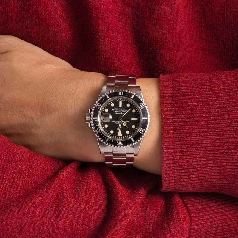 Rolex Submariner 1680 Stainless Oyster Black-Red Text Dial Replica