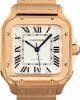 Cartier Santos De Cartier WGSA0031 18k Rose Gold Silver Dial Replica