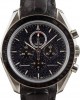 Omega Speedmaster Moonphase 311.33.44.32.01.001 Stainless Steel on Leather Strap Black Dial Replica