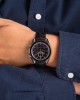 Omega Speedmaster Moonphase 311.33.44.32.01.001 Stainless Steel on Leather Strap Black Dial Replica