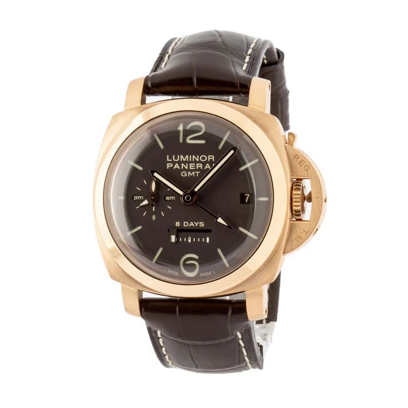 Panerai Luminor 18k Rose Gold PAM 00289 Brown Dial Replica