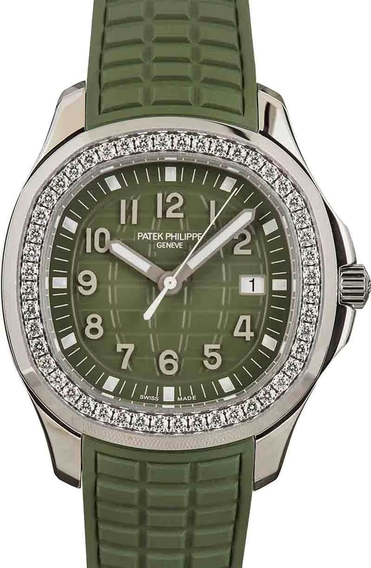 Ladies Patek Philippe Aquanaut Luce Green Dial 5267-200A-011 Replica